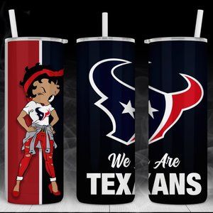 Texans Betty Boop Tumbler